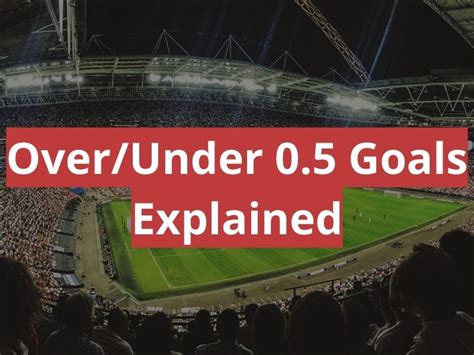 under 0.5 goals examples|Over/Under 0.5 Goals Explained .